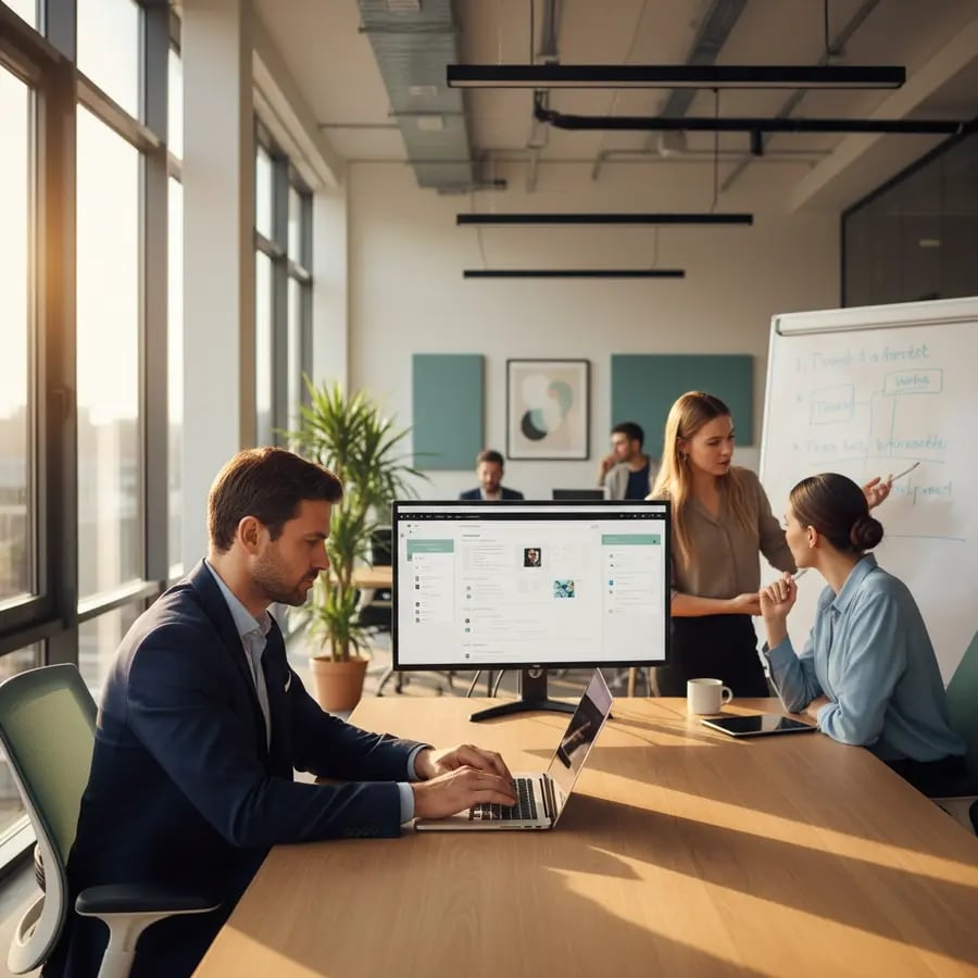 Interim Carve-out Manager Team bei der Arbeit