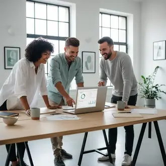 Interim Einkaufsleiter im Projektteam bei der Arbeit