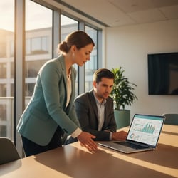 Interim Finance Director Team bei der Arbeit