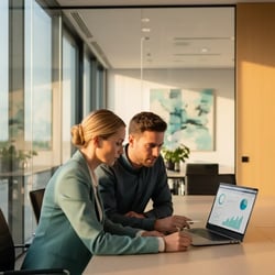 Interim Finance Manager Team bei der Arbeit