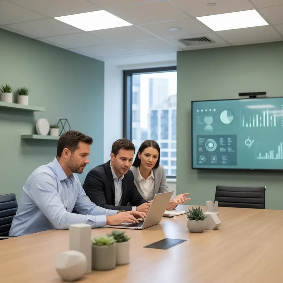 Interim Online Marketing Manager Team bei der Arbeit