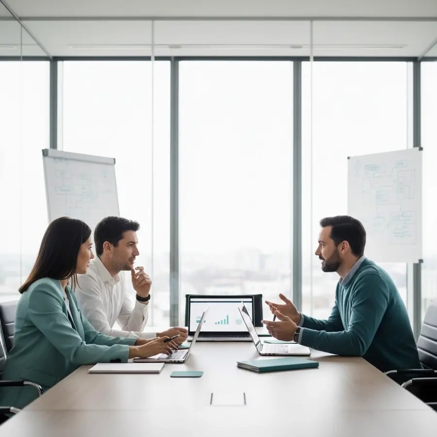 Interim Programmleiter Team bei der Arbeit
