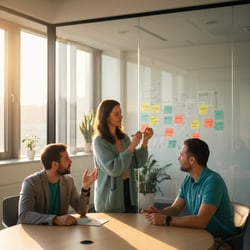 Freelance SAP Basis Administrator im Projektteam bei der Arbeit