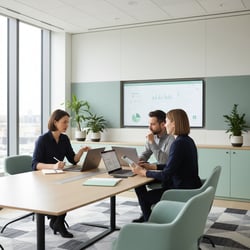 Freelance SAP MM / SD Consultant im Projektteam bei der Arbeit