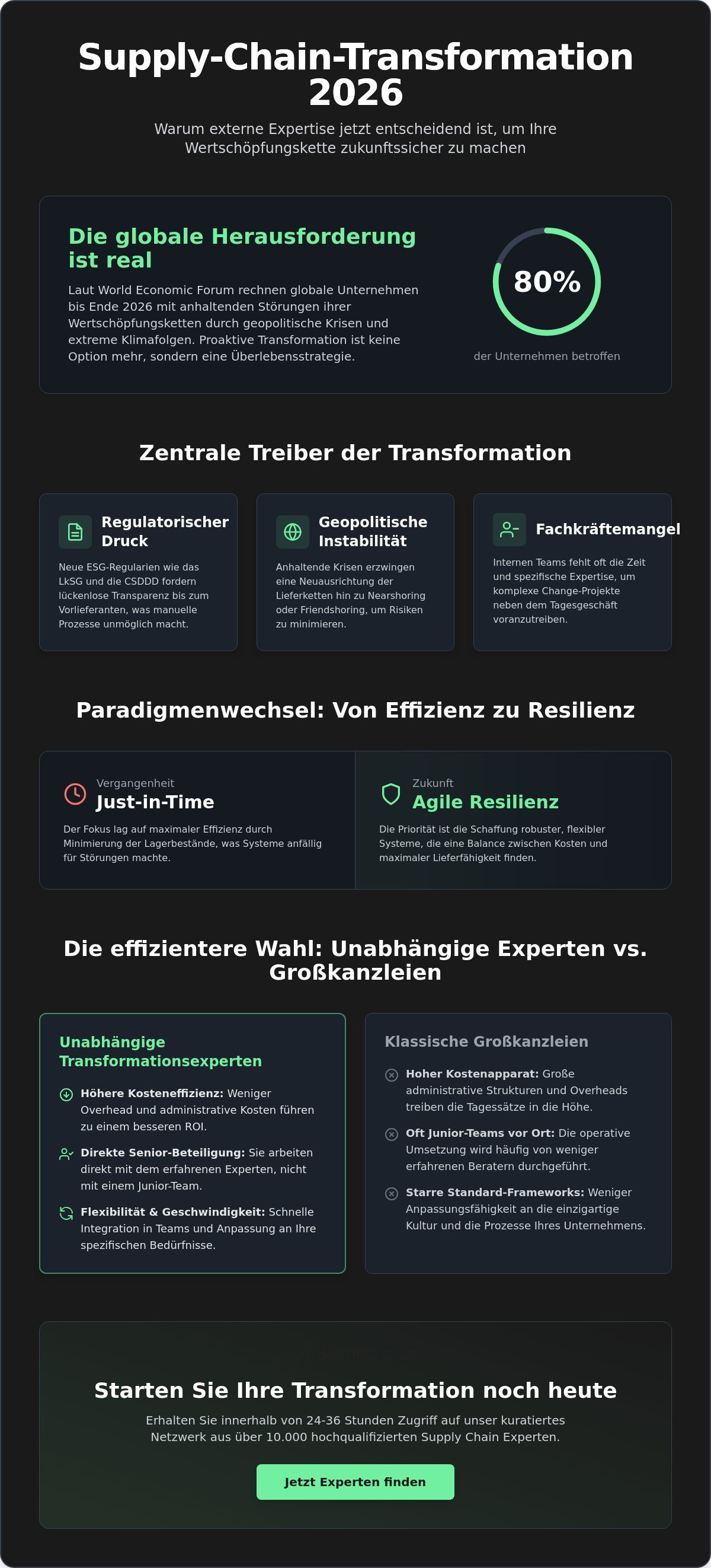 Supply Chain Transformation Berater