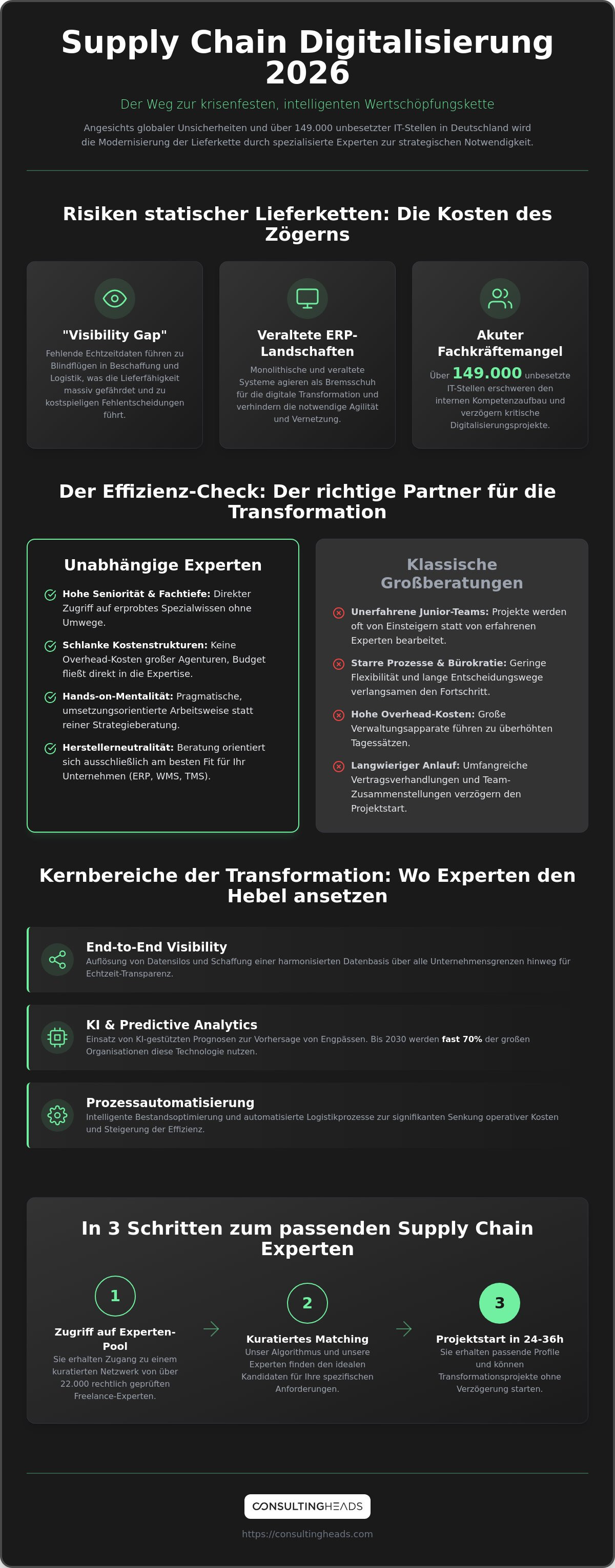 Supply chain digitalisierung berater